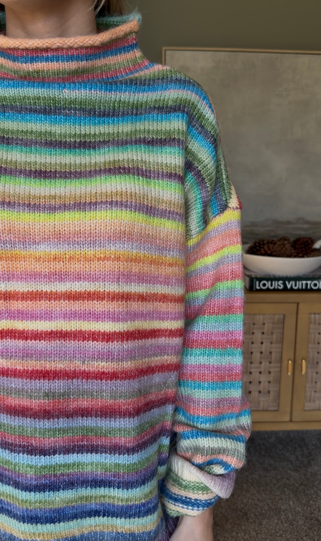 Rainbow Mockneck Sweater