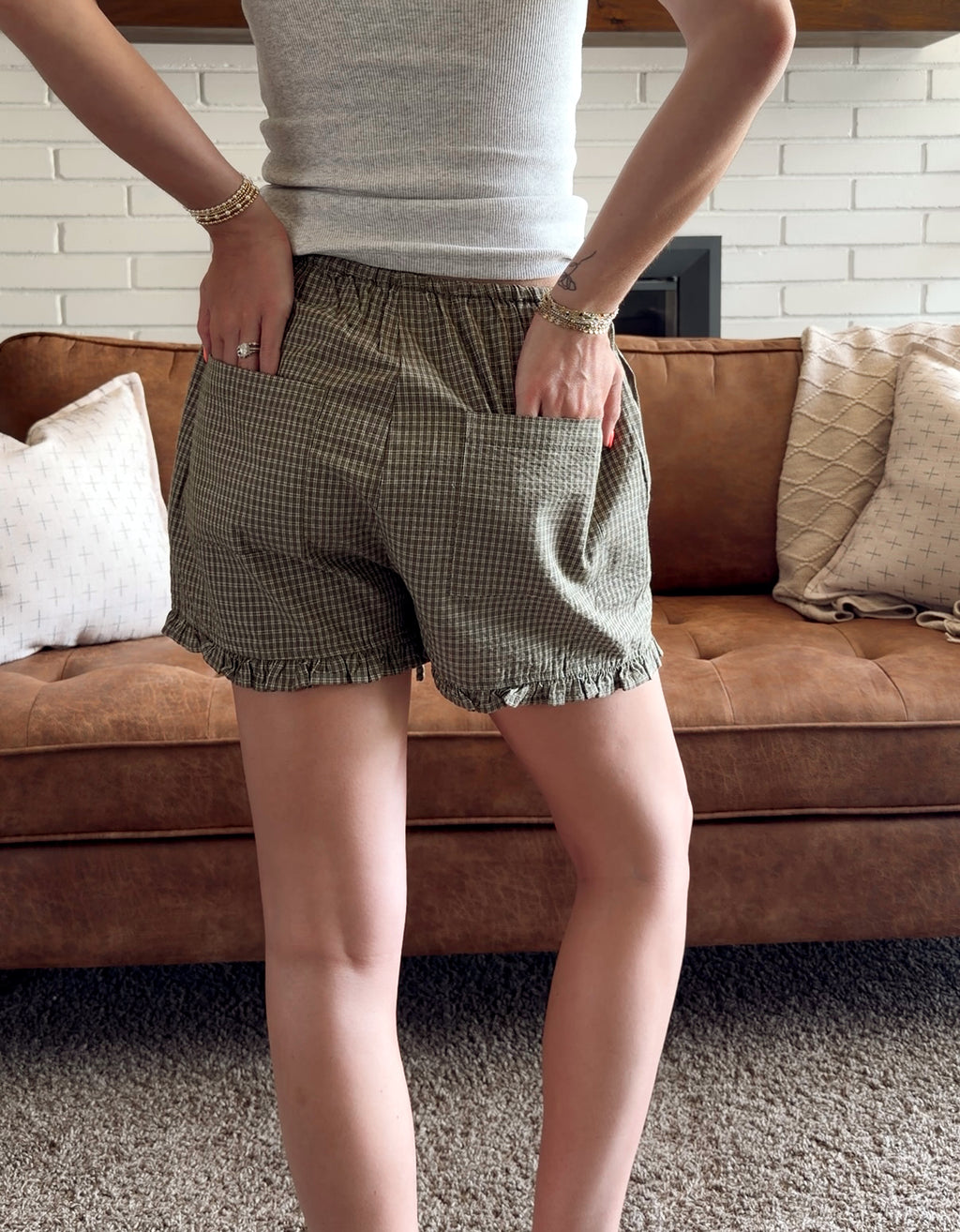 Picnic Olive Shorts