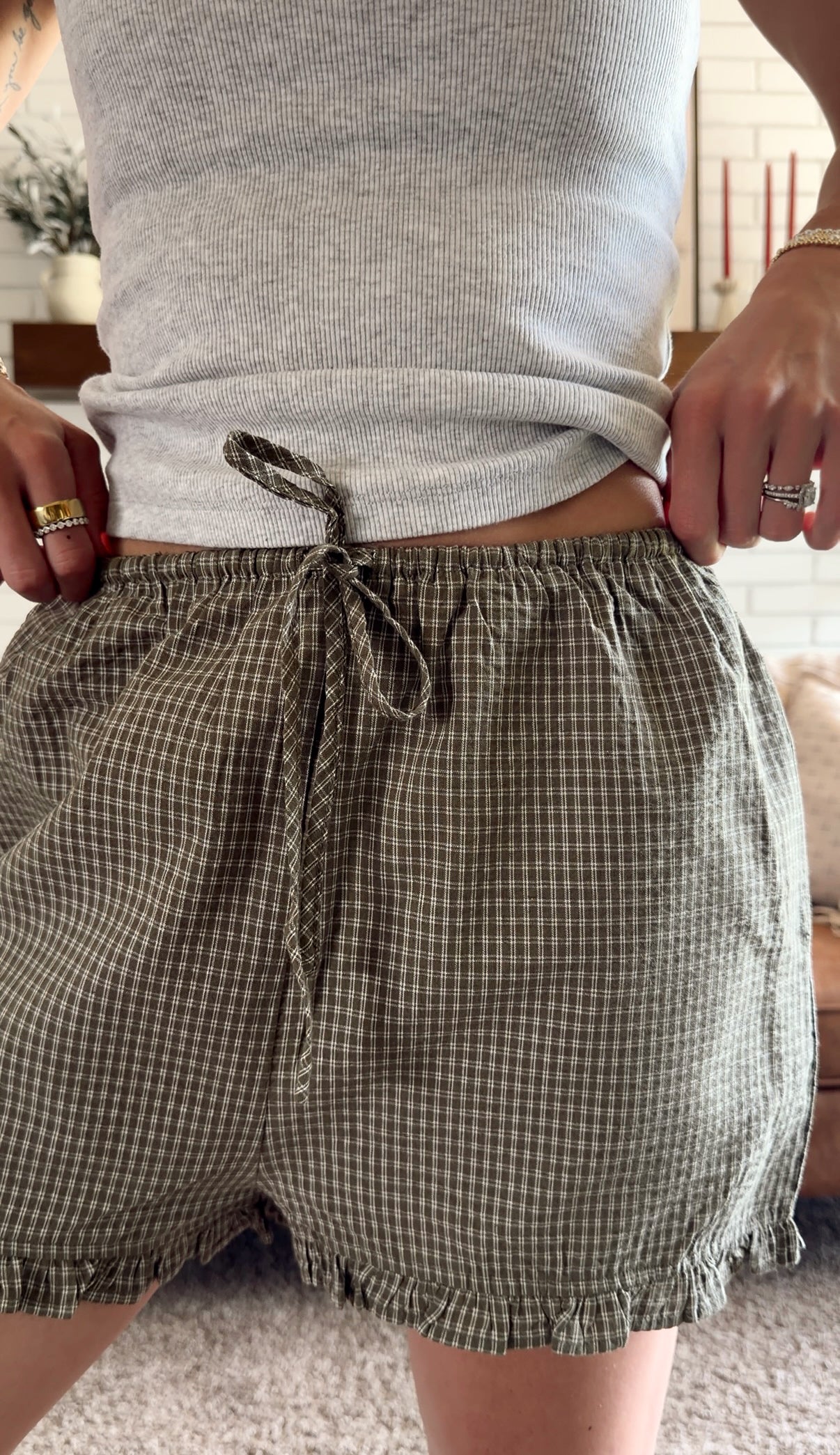 Picnic Olive Shorts