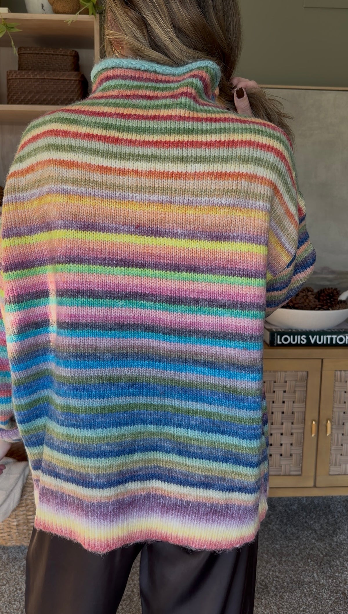 Rainbow Mockneck Sweater
