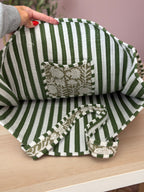 Green Floral Quilted Bag
