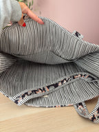 Black Floral Quilted Bag