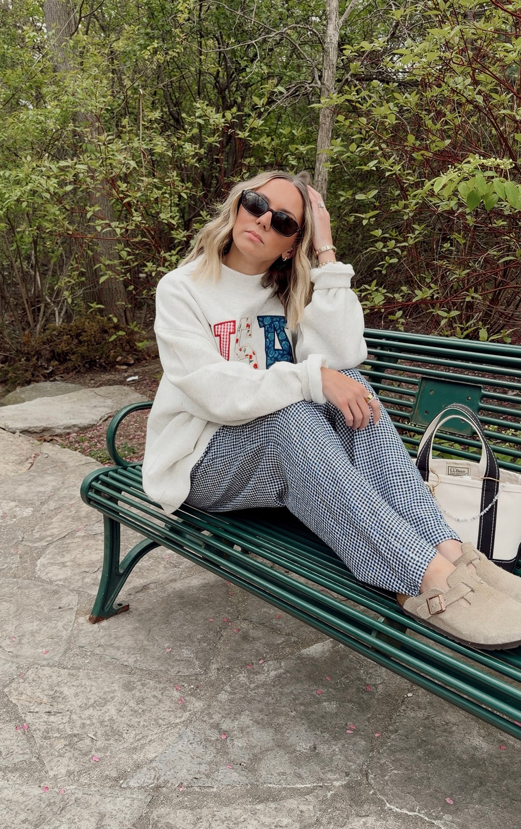 USA Patchwork Mockneck