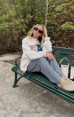 USA Patchwork Mockneck